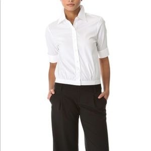 Alice + Olivia cropped button down XS